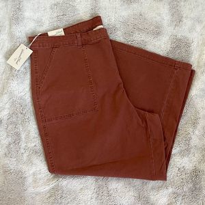 Womens 22W Highest Rise Wide Leg Cargo Jeans